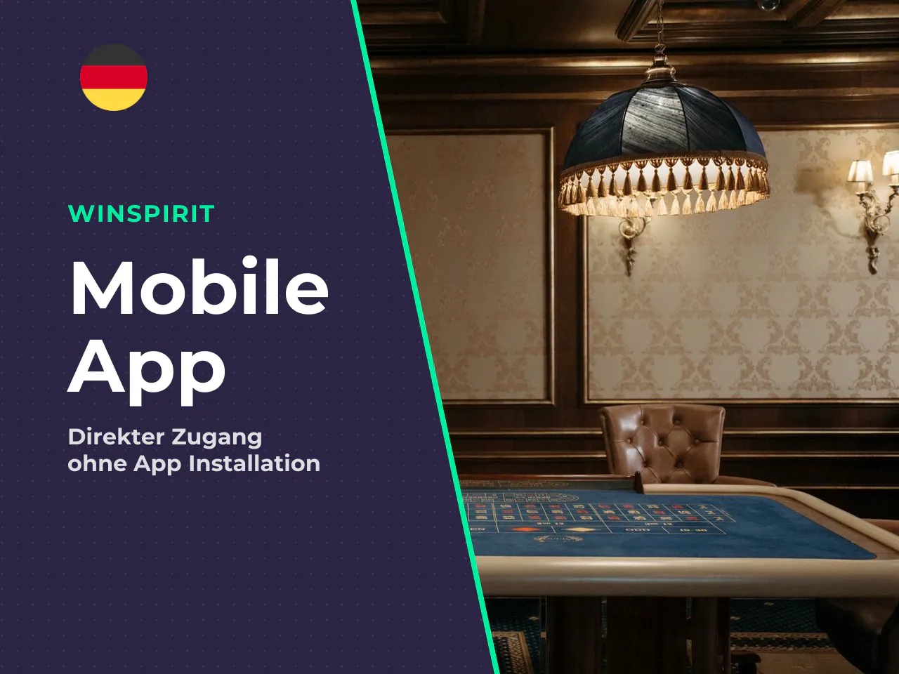 Winspirit PWA Casino-Zugang ohne App-Store-Installation. Die
