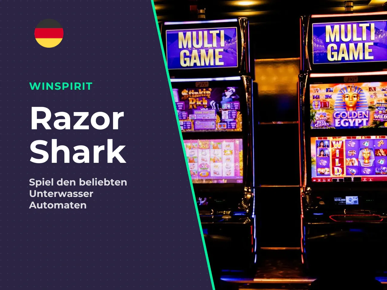 1 H2 Razor Shark Slot von