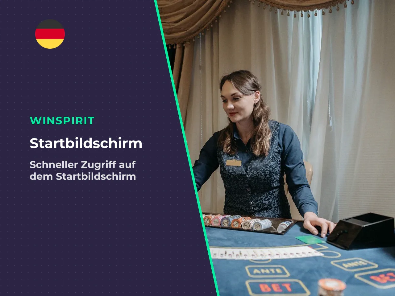 Hinzufügen von Winspirit auf den Startbildschirm