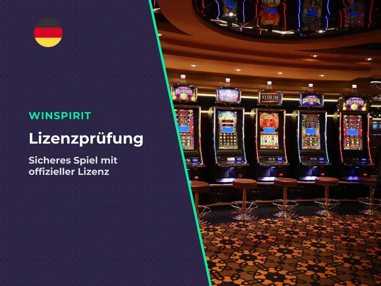 Zugang zum Echtgeldspiel und Casino-Bonus prüfen