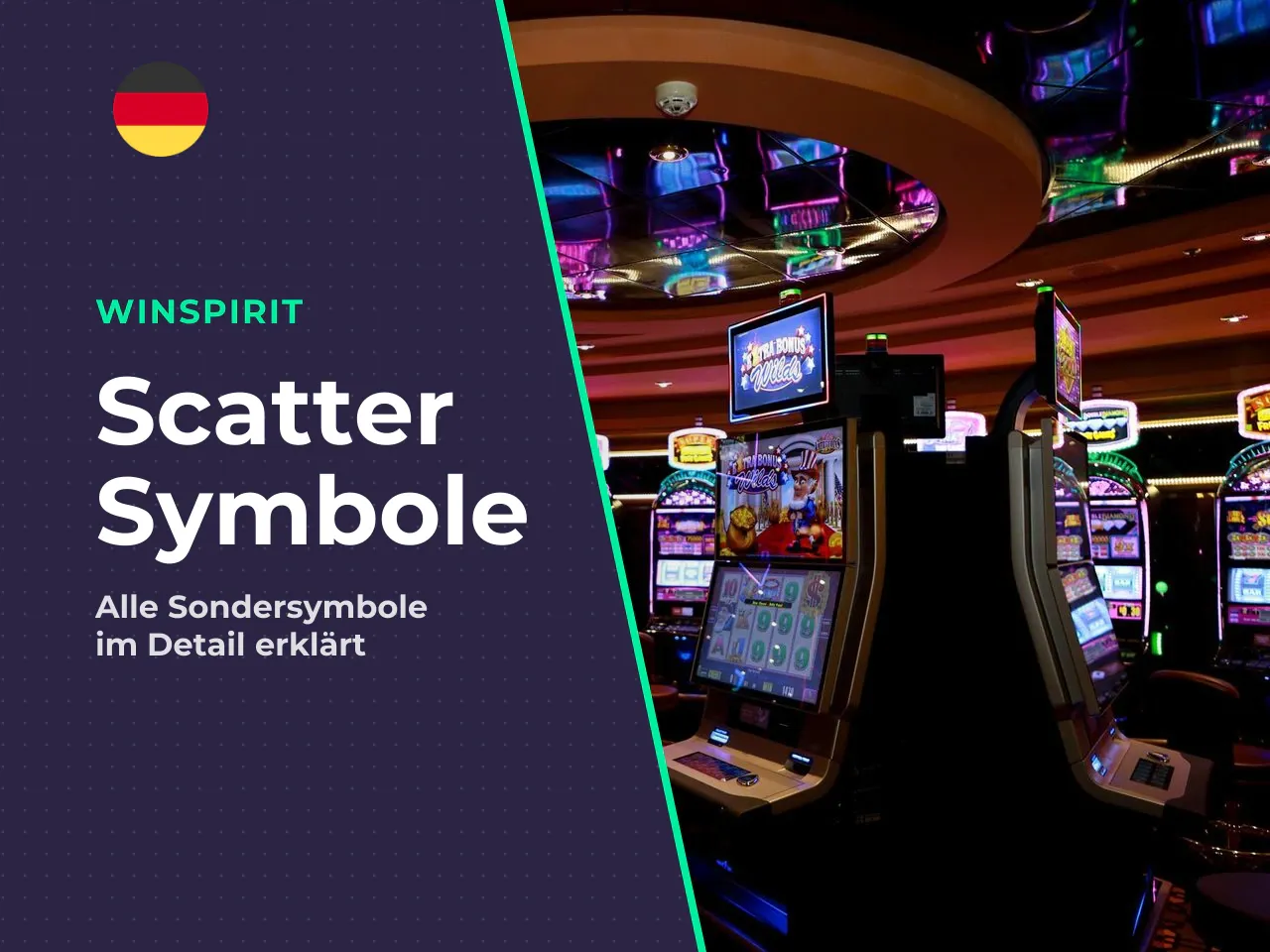 Scatter und Sondersymbole. Der Canyon ist