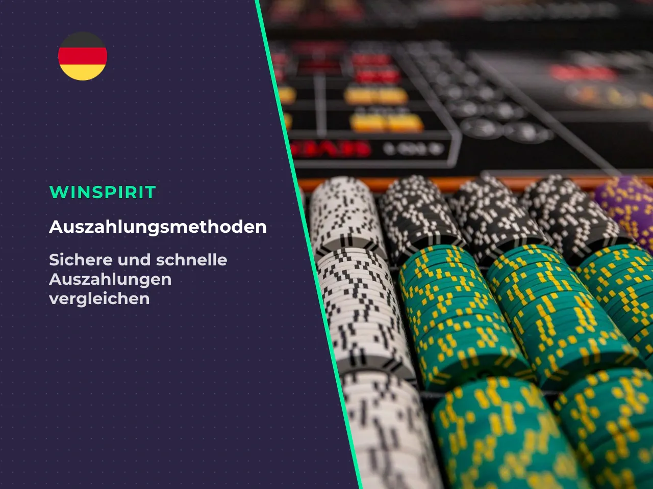 9. Auswahl der Auszahlungsmethode im WinSpirit