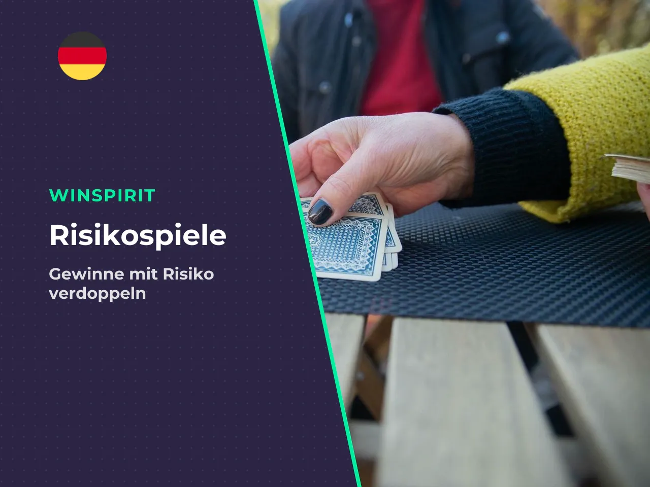 Risiko-Leiter und Kartenrisiko nach Gewinnen. Zu