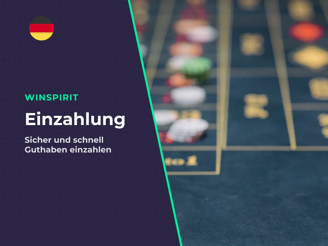 So funktioniert WinSpirit einzahlen Schritt für
